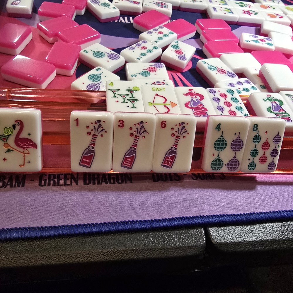 Champagne, Martini, Disco Ball Mahjong Tile Set - Picture 2 of 9